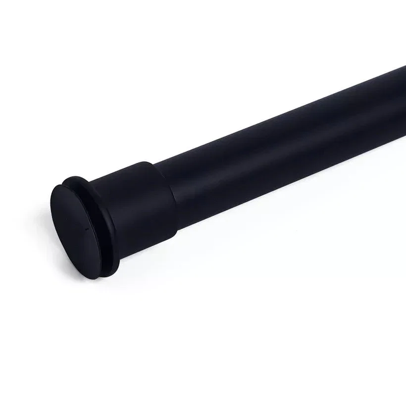 Extra-long Rust Free and Non-Fall Down Doorway Tension Indoor/Outdoor Curtain Rods Without Drilling