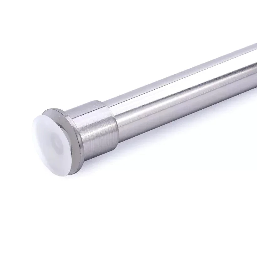 Extra-long Adjustable Tension Window Outdoor Curtain Rod for Bathroom, Door, Closet, Cupboard