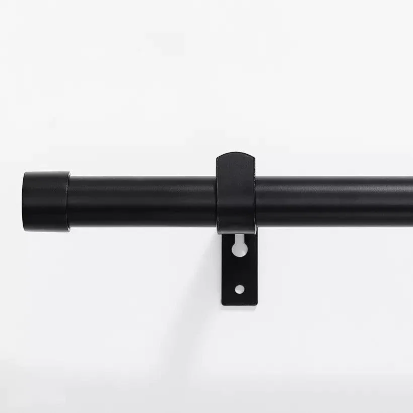 Brushed Finial Indoor/Outdoor Curtain Rods