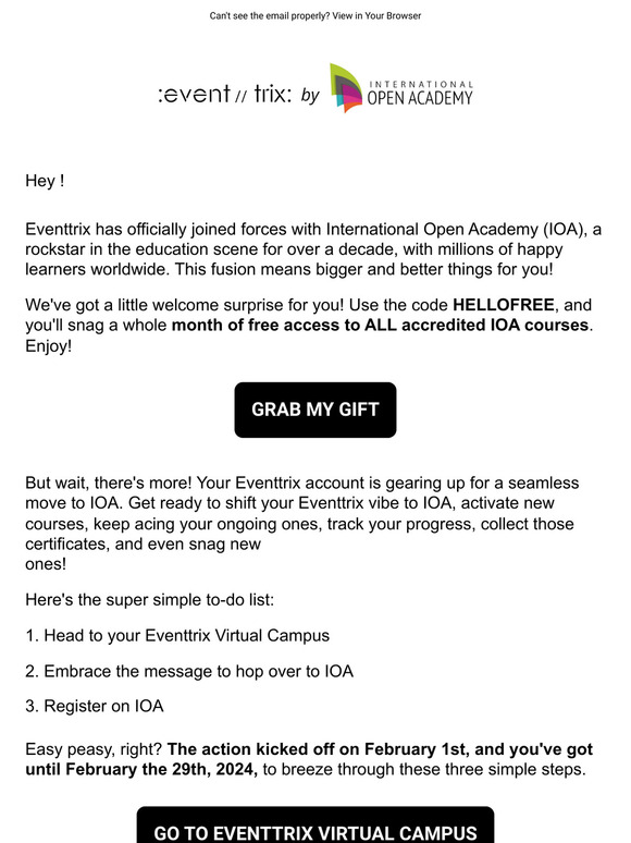 LAST CALL: Eventtrix is joining International Open Academy!