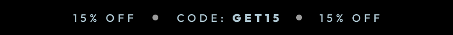 Get 15% Off with GET15