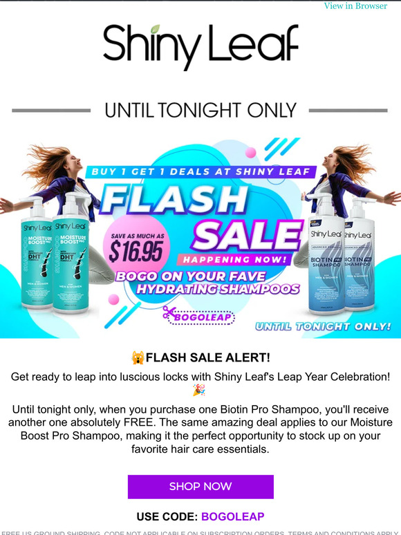 ⚡️Enjoy Shiny Leaf's Leap Year BOGO Sale! 🌟