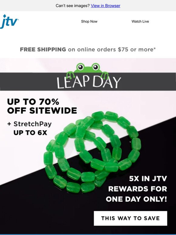 Leap on into 6x StretchPay and 5x Brilliant Cash!