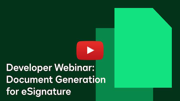 Document Generation for eSignature