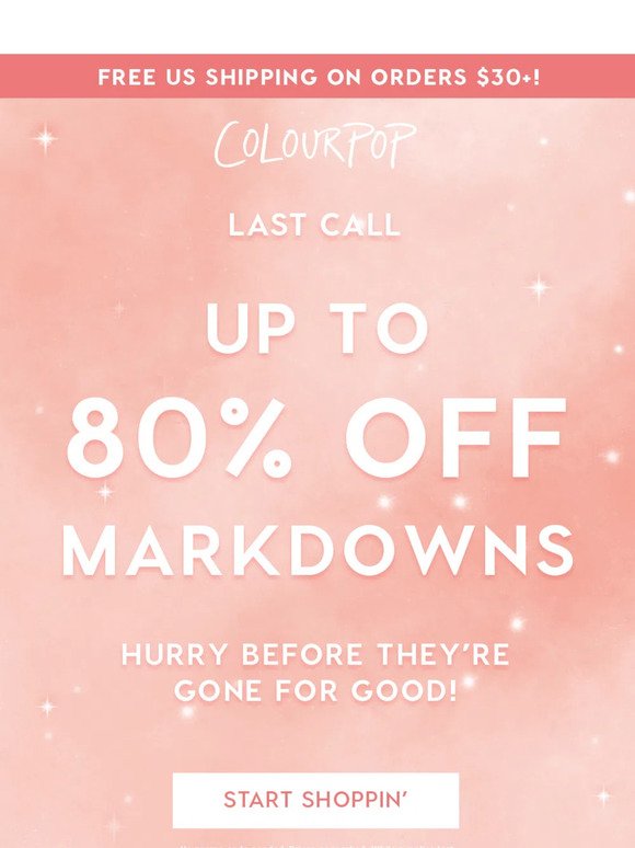 EXTENDED: Get up to 80% off markdowns! 💸