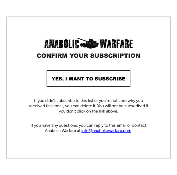 Confirm Your Subscription