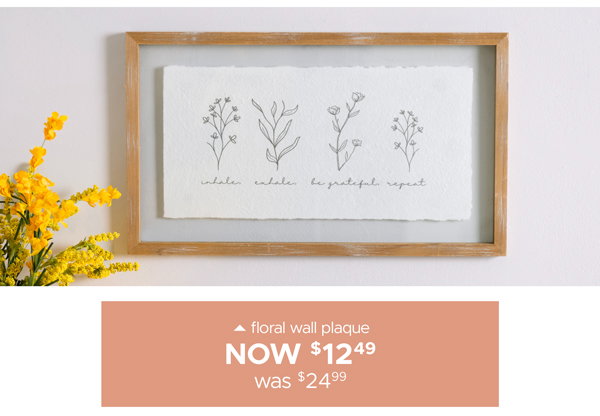 Floral Wall Plaque