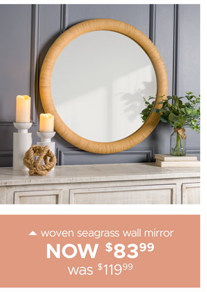 Woven Seagrass Wall Mirror