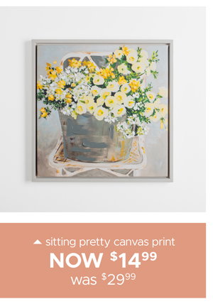 Sitting Pretty Canvas Print