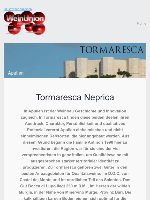 -> Im Angebot:  Neprica Primitivo und Cabernet Sauvignon
