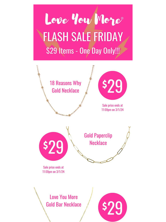 ⚡️Flash Sale Friday - One Day Only!