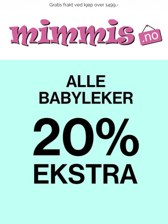 Babylek: -20% ekstra rabatt 👶🧸
