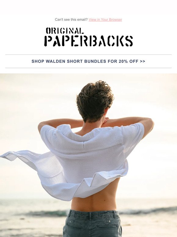 Original Paperbacks: WALDEN SHORT RESTOCK!