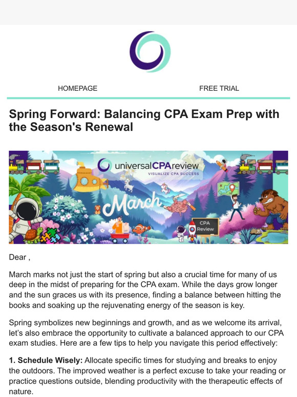 SPRING FORWARD: Pass the CPA Exam