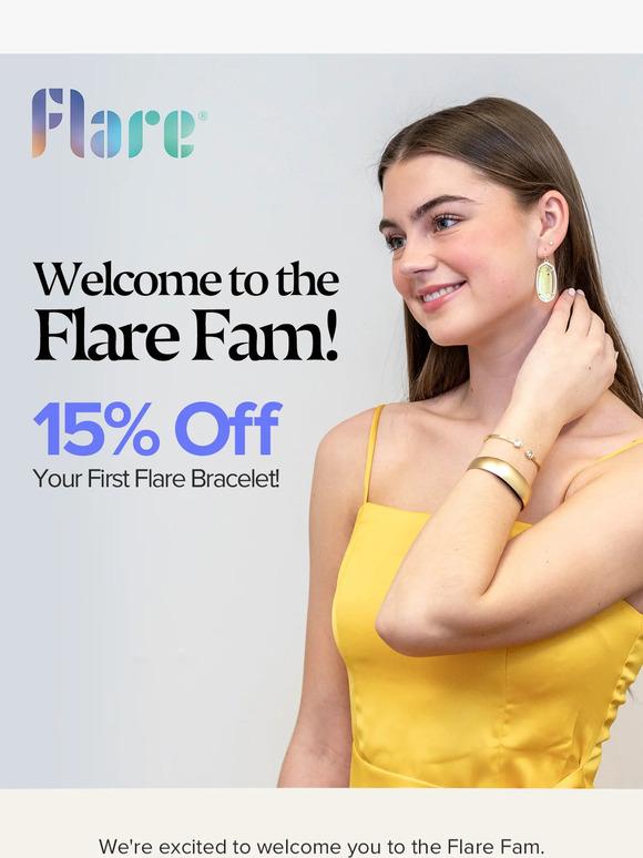 Welcome to Flare: Enjoy 15% Off Your First Purchase! 🔥