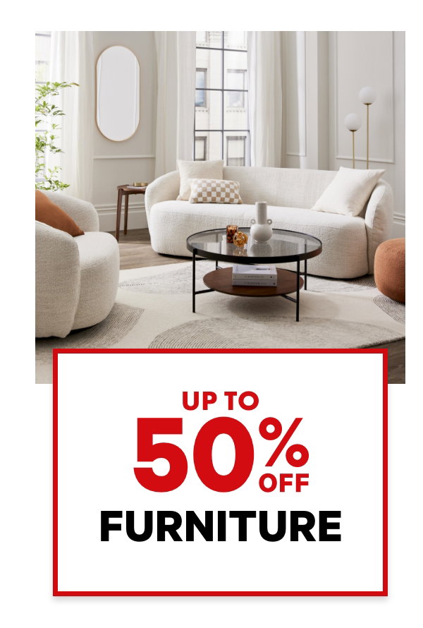 Up to 50% off Furniture