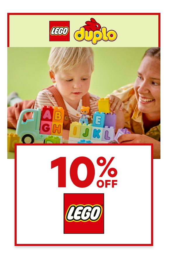 10% off LEGO