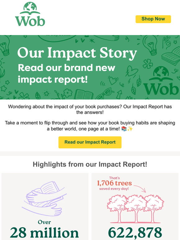 World of Books: Read our impact report | Milled