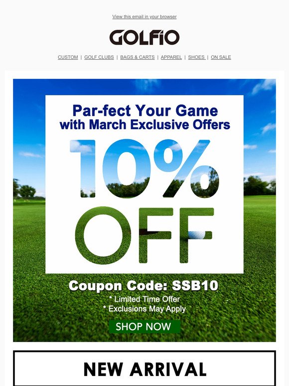 Par-fect Your Game with March Exclusive⛳