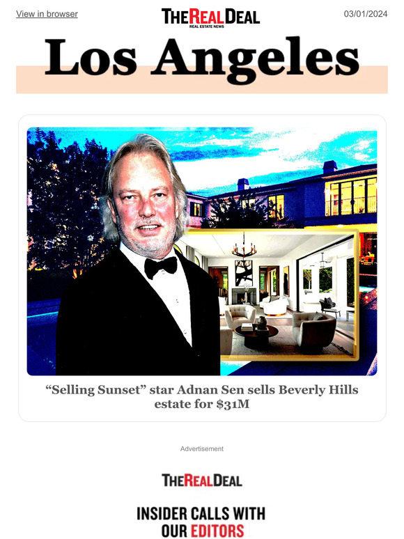 therealdeal “Selling Sunset” star sells Beverly Hills estate; 24M