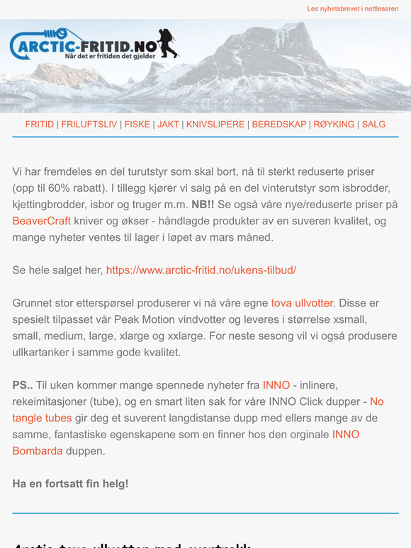 Opp til 60% rabatt