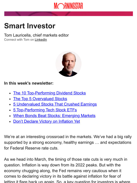 Morningstar Inc.: The Best-Performing Dividend Stocks | Milled