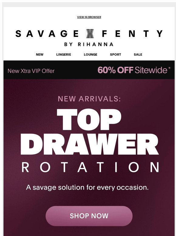 Savage x Fenty Email Newsletters Shop Sales, Discounts, and Coupon Codes