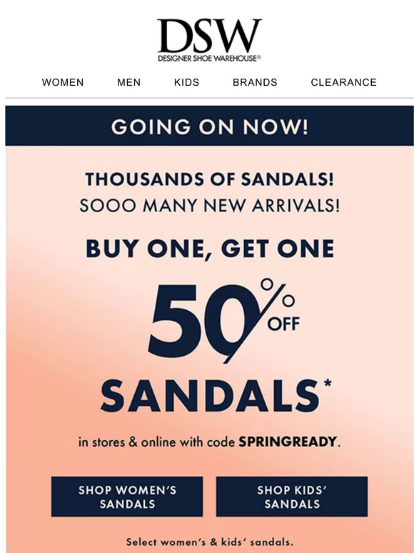 Dsw $15 off store coupon