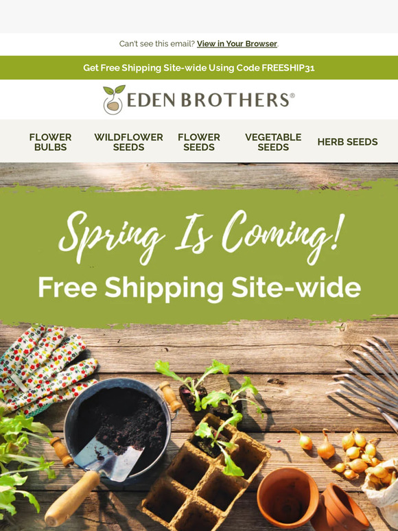 Eden Brothers Seed Company: 🚚 Free Shipping | Milled