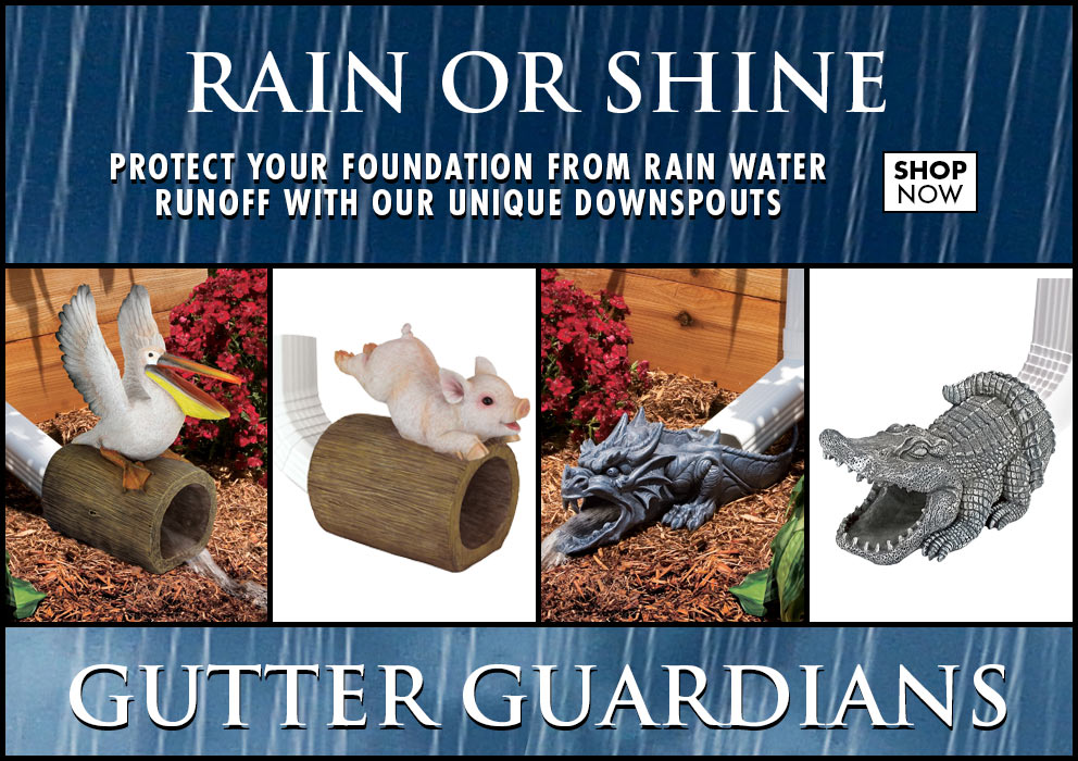 Gutter Guardians Serve & Protect. Protect your foundation from rain water runoff with our unique downspouts. Shop Now