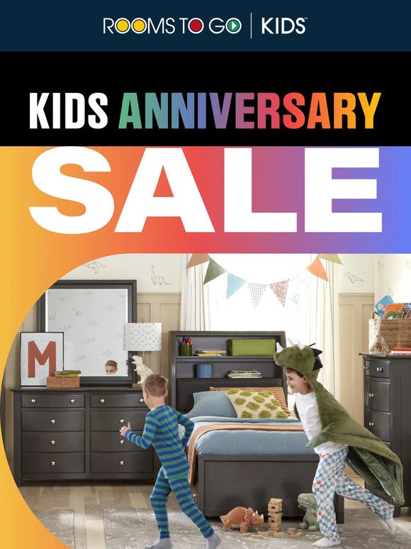 Anniversary Kids savings are coming in HOT!