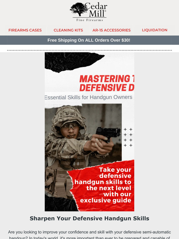 🚨Master Defensive Handgun Use