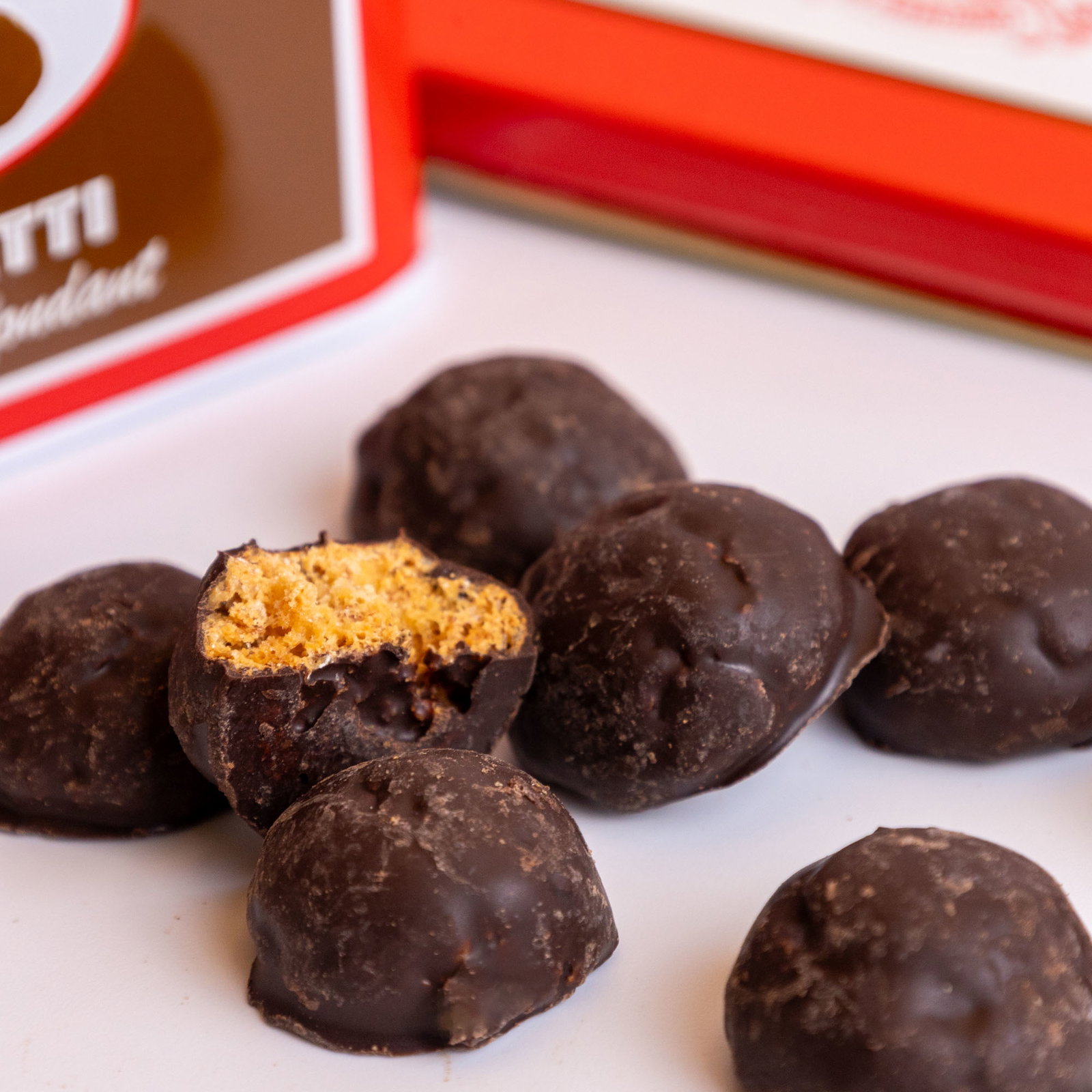 Chocolate-Covered Amaretti Cookies
