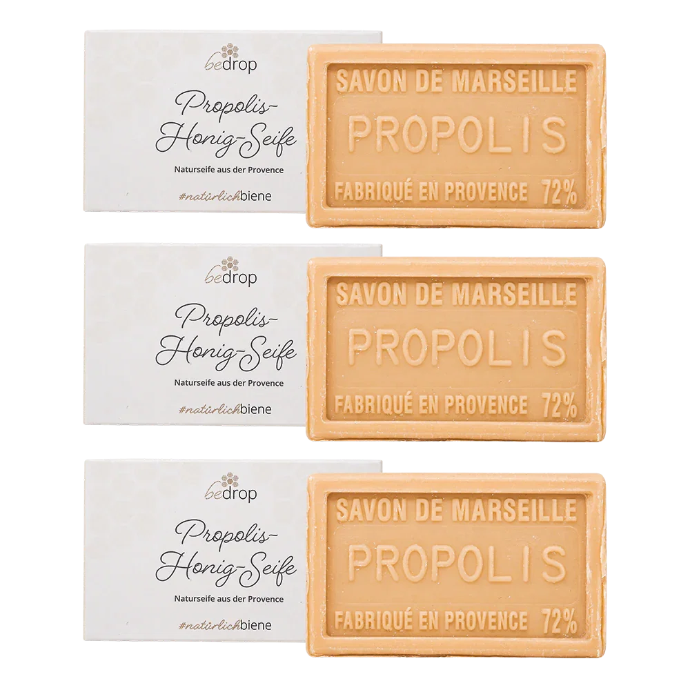 Image of Vorteilsset: 3x Propolis-Honig-Seife natürliche Handseife / Körperseife aus der Provence - 100g zum Sparpreis