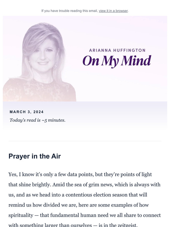 💭 Prayer Is Trending: On My Mind