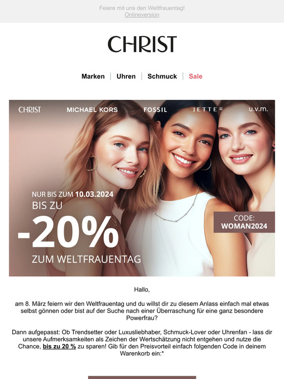 Ladies First 💐 Bis zu -20 % auf über 8.000 Styles