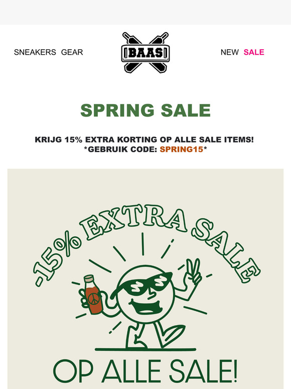 🍃 SPRING SALE - 15% EXTRA OP SALE 🍃