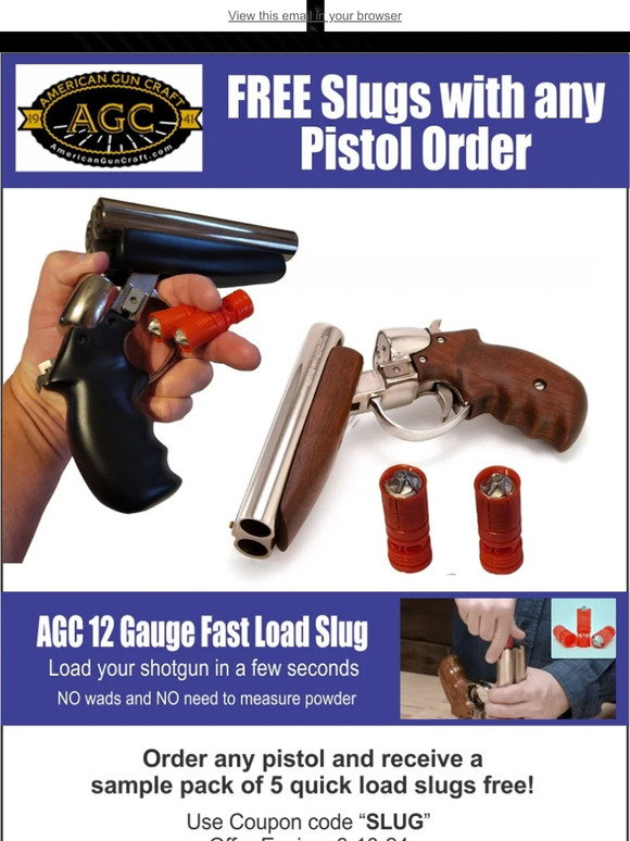 American Gun Craft: Free AMMO offer - FREE Slugs with any Shotgun ...