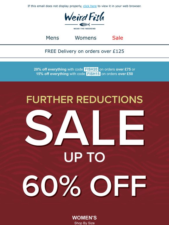 SALE Further Reductions