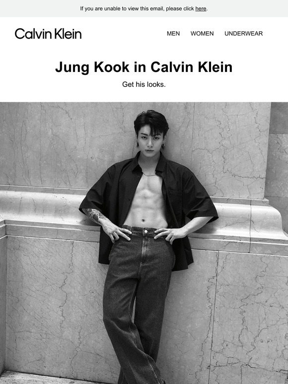 Calvin Klein: Get Jung Kook's Looks Today | Milled