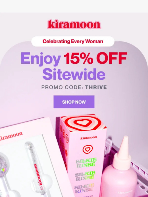 15% OFF for you and your besties 💞