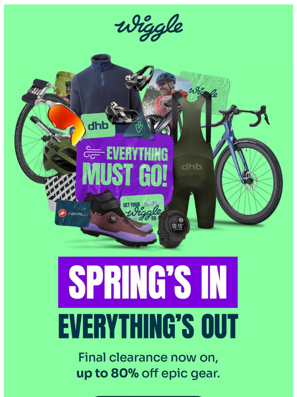 Spring's in, everything's out.