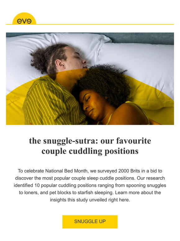 Eve Mattress: our favourite couple cuddling positions | Milled