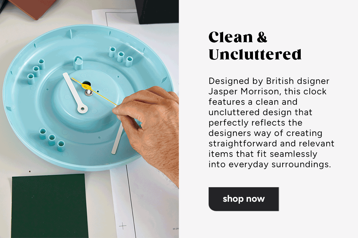 Utility Design: 🟣 Designer Wall Clocks | Milled