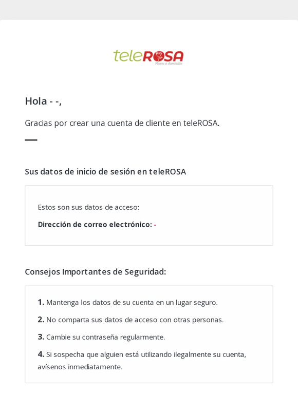 [teleROSA] ¡Bienvenido!