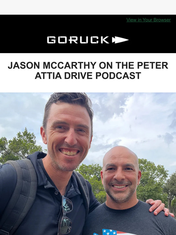 GORUCK Deep Dive into Rucking on The Peter Attia Drive Podcast Milled