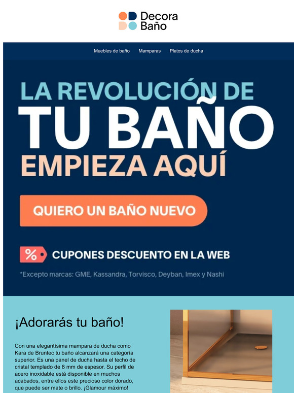 ✨ Una mampara dorada para el baño