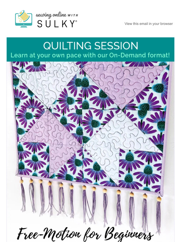 Sulky of America, Inc. Learn FreeMotion Quilting, Thread Weights and