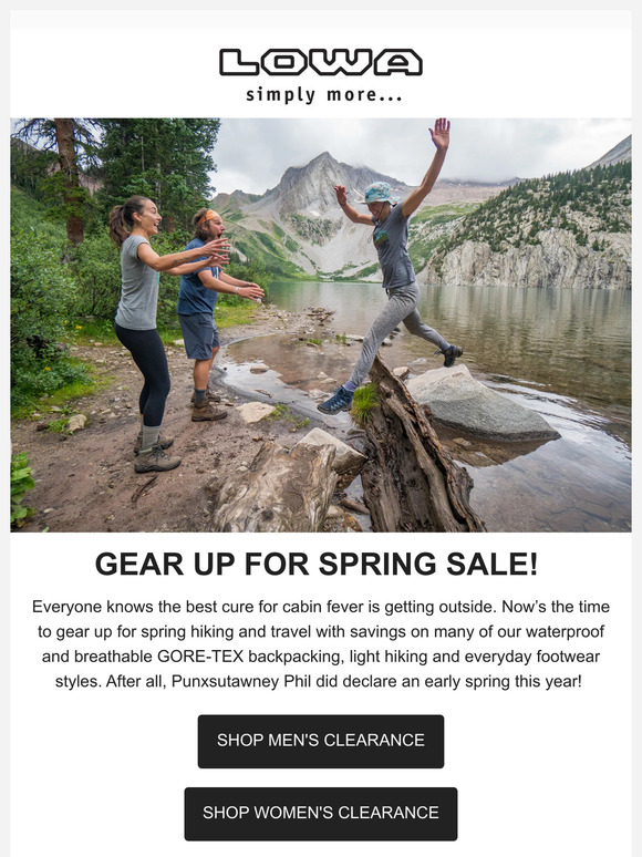 Early spring clearance going on now!
