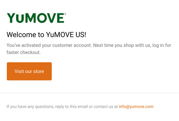 Customer account confirmation